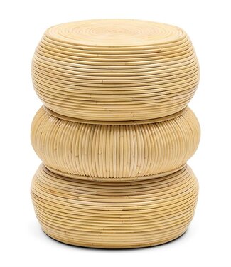 Rivièra Maison Tarida Bijzettafel | Rattan | H50 x D40 cm