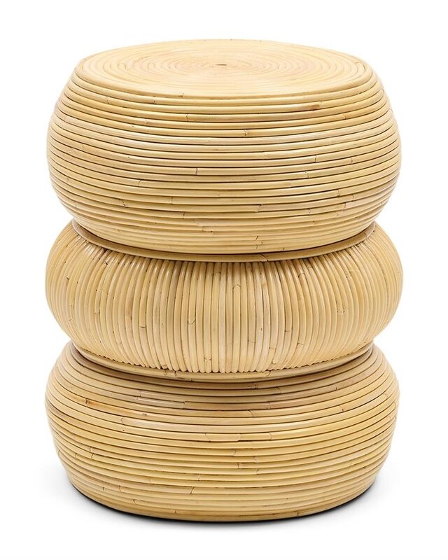 Rivièra Maison Tarida Bijzettafel | Rattan | H50 x D40 cm