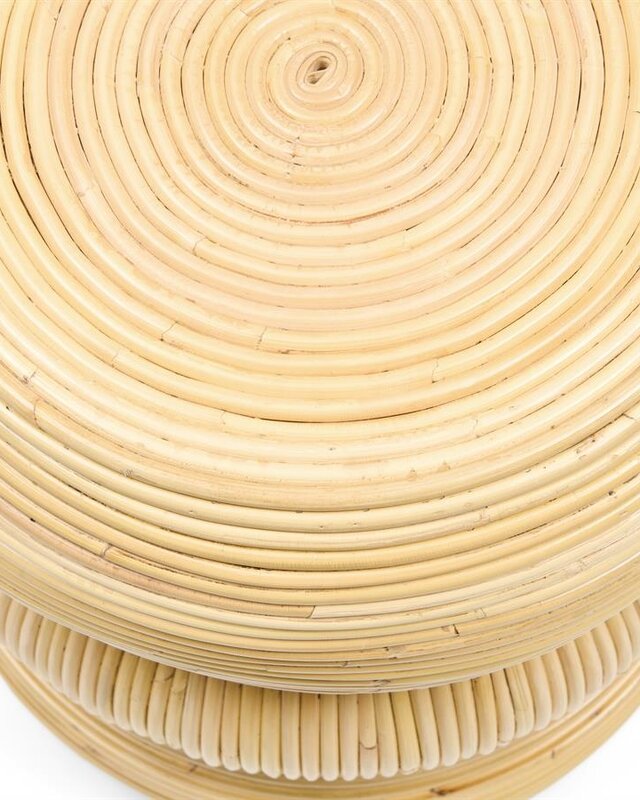 Rivièra Maison Tarida Bijzettafel | Rattan | H50 x D40 cm
