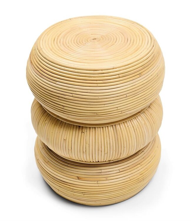 Rivièra Maison Tarida Bijzettafel | Rattan | H50 x D40 cm