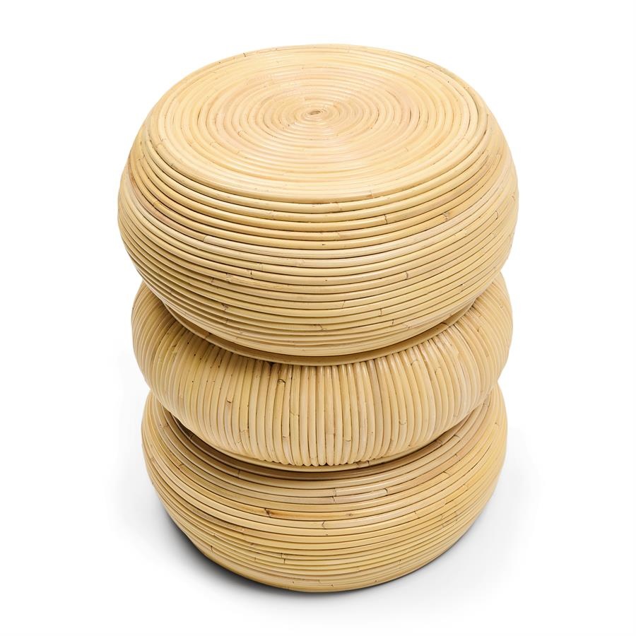 Rivièra Maison Tarida Bijzettafel | Rattan | H50 x D40 cm