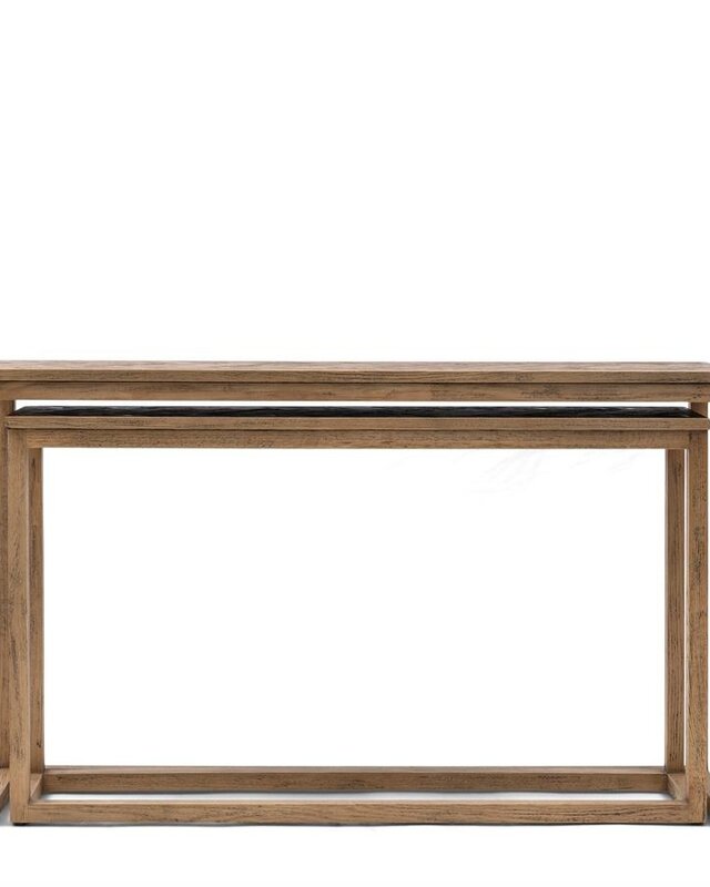 Rivièra Maison Harbour Island Wandtafel | Set Van 2 | Eikenhout
