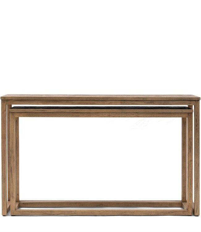 Rivièra Maison Harbour Island Wandtafel | Set Van 2 | Eikenhout