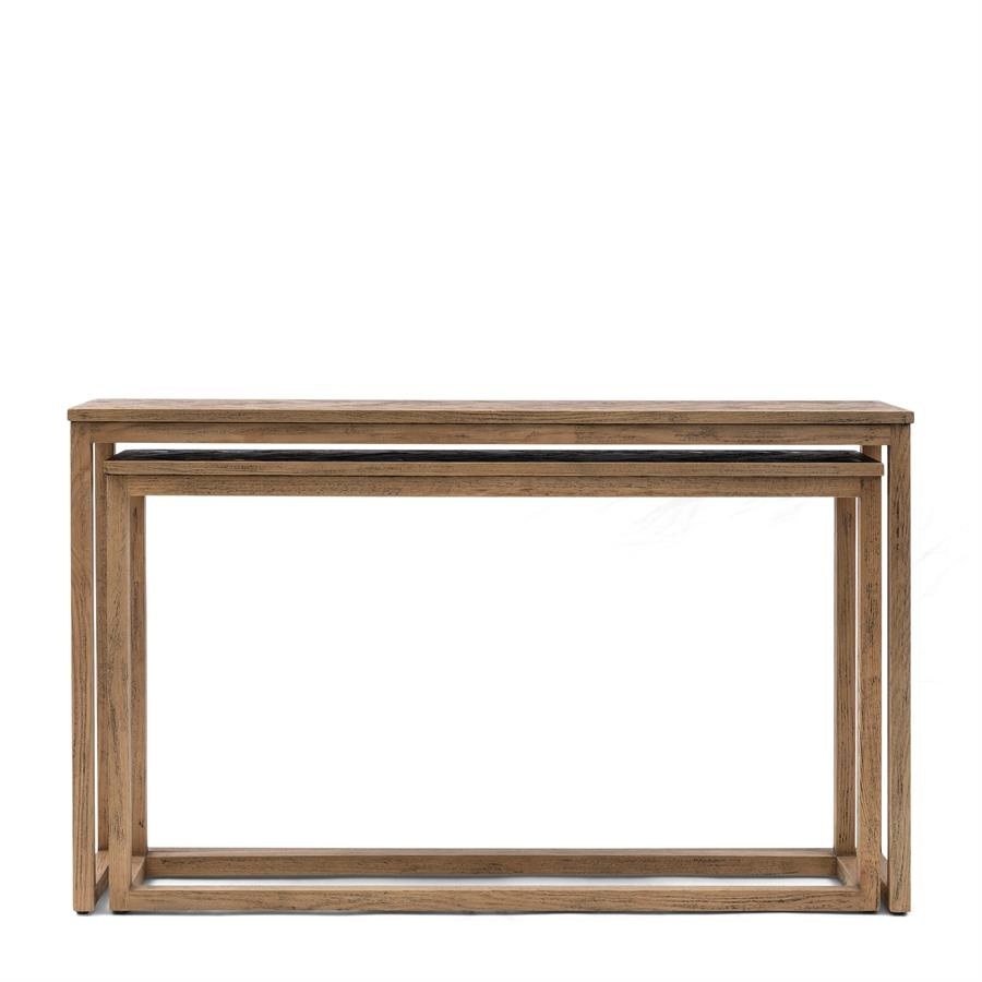 Rivièra Maison Harbour Island Wandtafel | Set Van 2 | Eikenhout