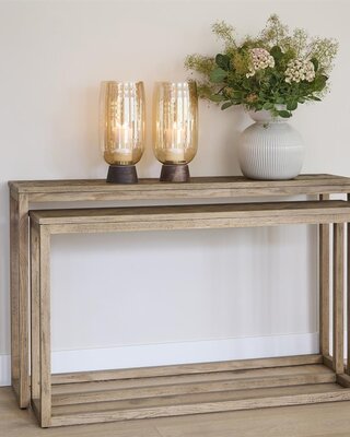 Rivièra Maison Harbour Island Wandtafel | Set Van 2 | Eikenhout