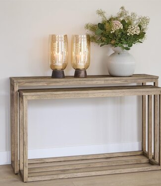 Rivièra Maison Harbour Island Wandtafel | Set Van 2 | Eikenhout