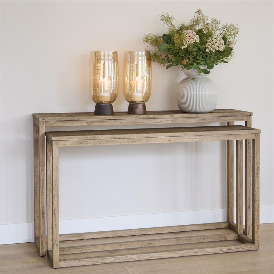 Rivièra Maison Harbour Island Wandtafel | Set Van 2 | Eikenhout