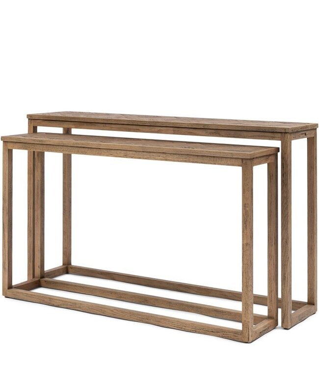 Rivièra Maison Harbour Island Wandtafel | Set Van 2 | Eikenhout