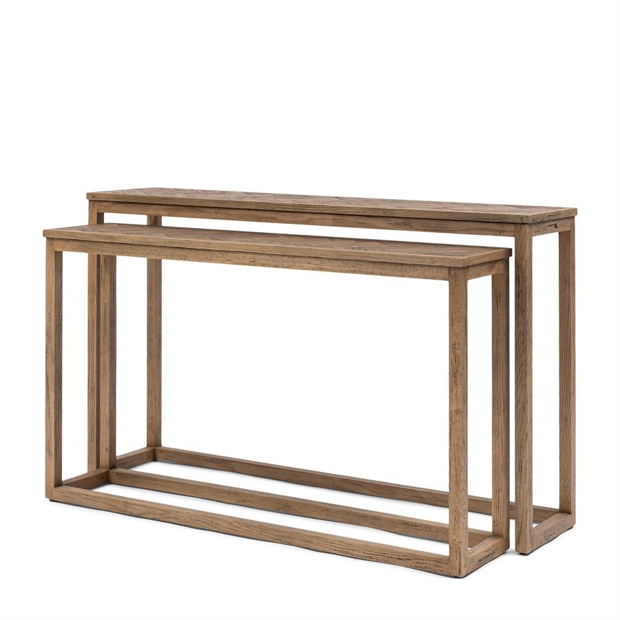 Rivièra Maison Harbour Island Wandtafel | Set Van 2 | Eikenhout