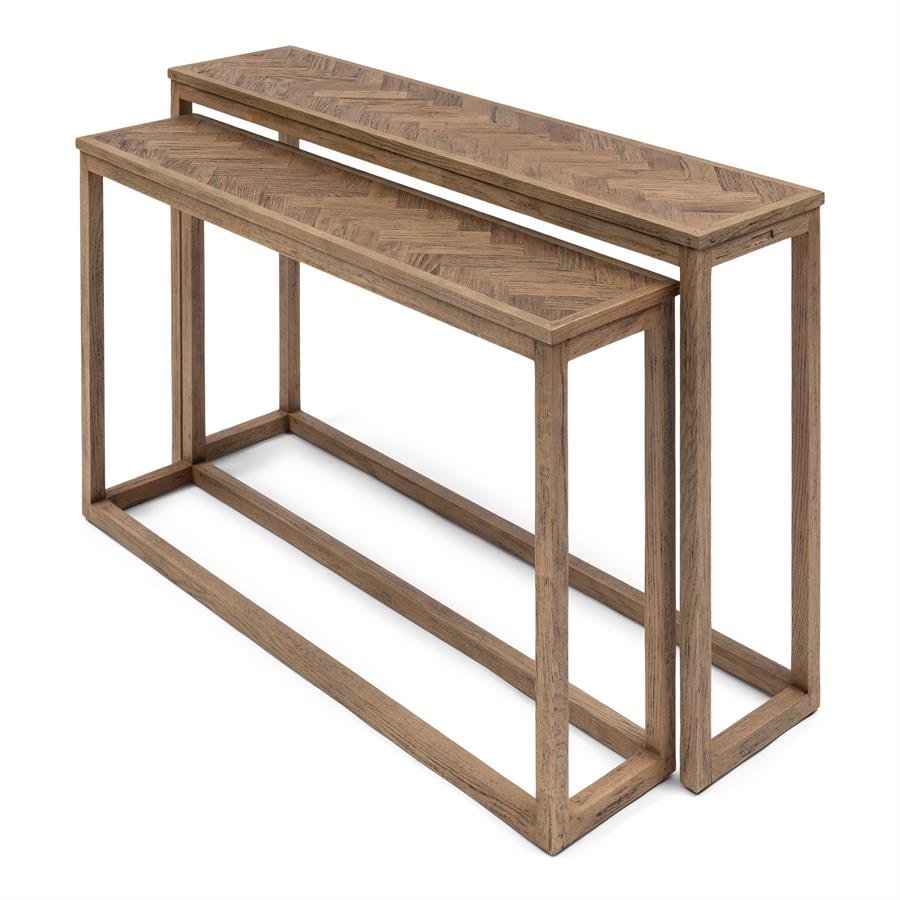 Rivièra Maison Harbour Island Wandtafel | Set Van 2 | Eikenhout