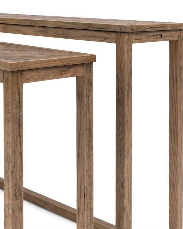 Rivièra Maison Harbour Island Wandtafel | Set Van 2 | Eikenhout