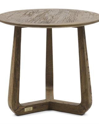 Rivièra Maison Miller Bijzettafel | Eikenhout | H55xD60 cm