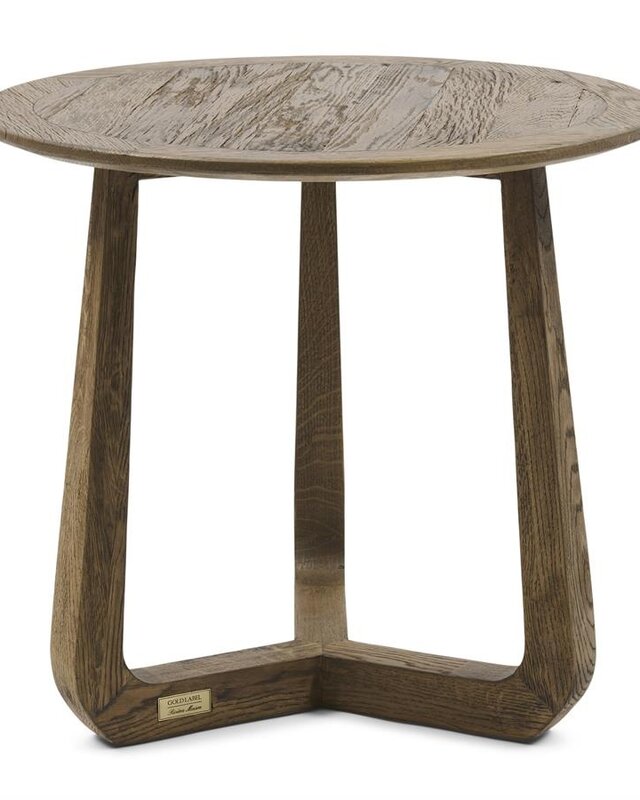 Rivièra Maison Miller Bijzettafel | Eikenhout | H55xD60 cm