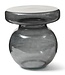 Rivièra Maison Murano Glazen Bijzettafel | Smoke | H41 x D39 cm