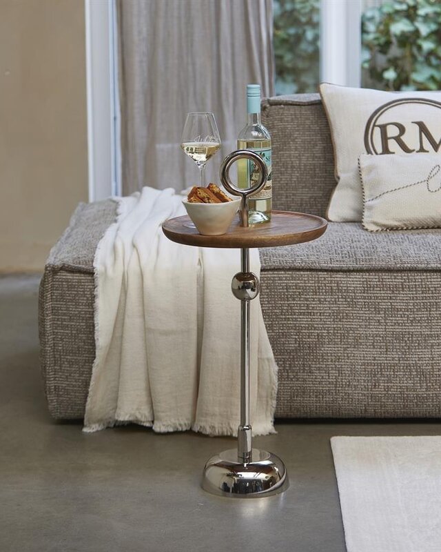 Rivièra Maison Colonna Bijzettafel | Mangohout | H76xD35 cm