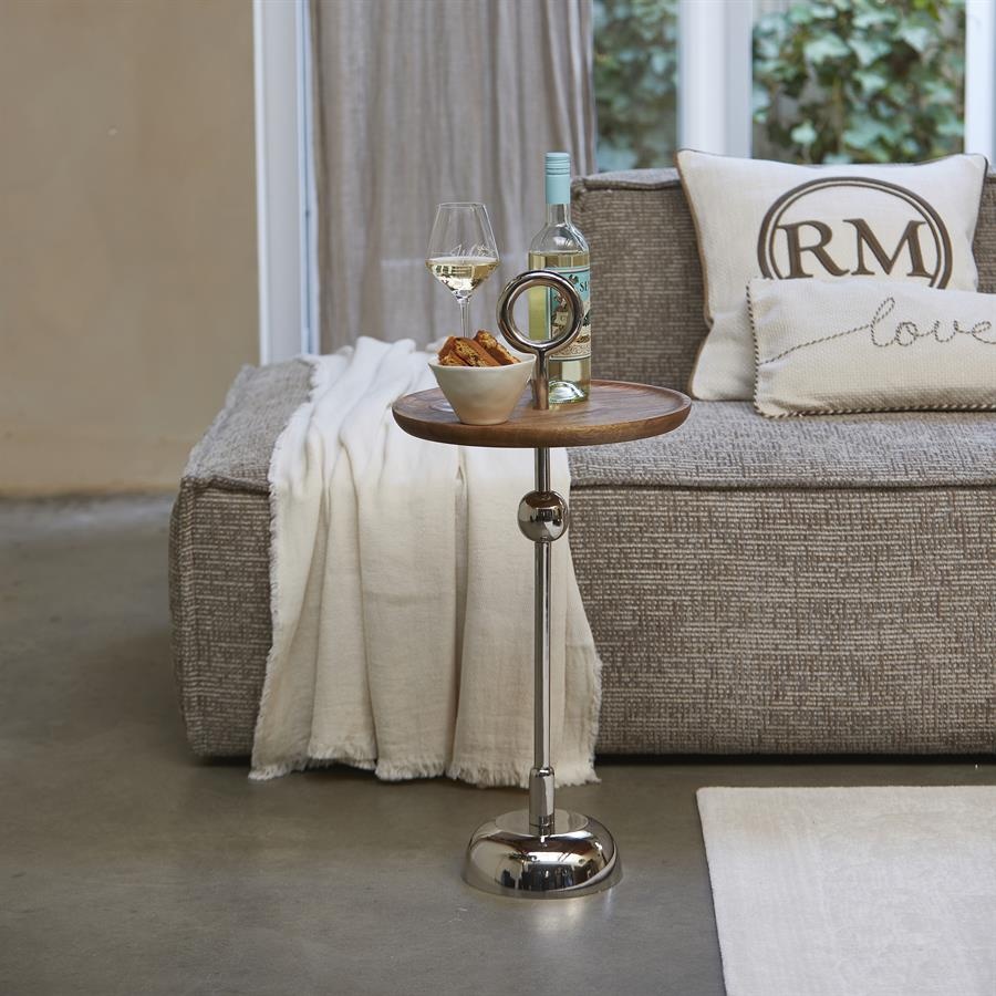 Rivièra Maison Colonna Bijzettafel | Mangohout | H76xD35 cm
