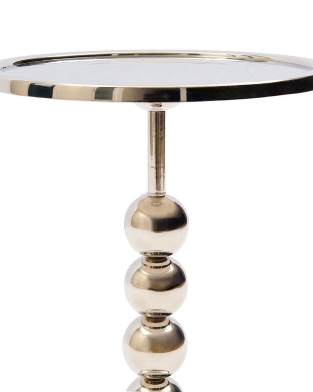 Rivièra Maison Pena Palau Bijzettafel | Aluminium | H50 x D33 cm
