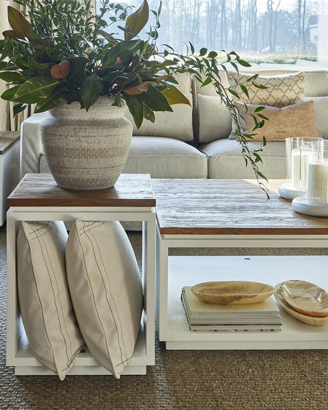 Rivièra Maison Lake House Bijzettafel | Eikenhout | H55xB45xD45 cm