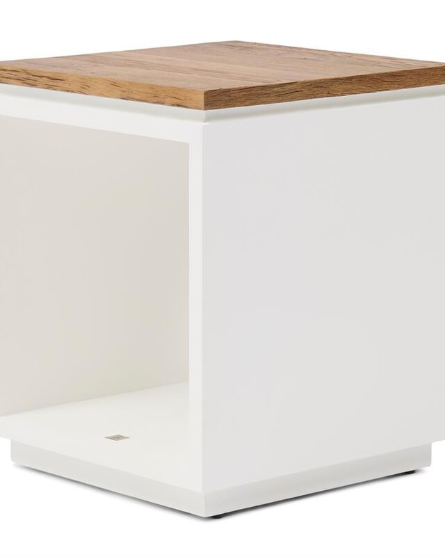 Rivièra Maison Lake House Bijzettafel | Eikenhout | H55xB45xD45 cm