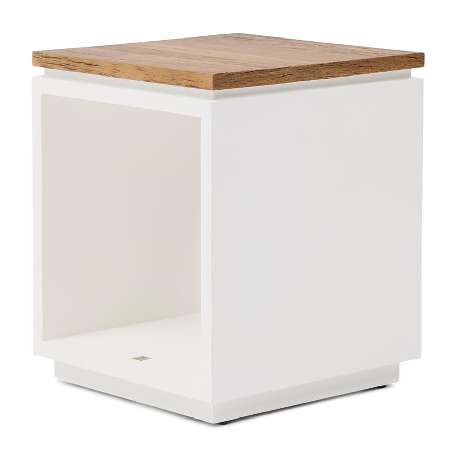 Rivièra Maison Lake House Bijzettafel | Eikenhout | H55xB45xD45 cm