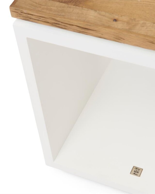 Rivièra Maison Lake House Bijzettafel | Eikenhout | H55xB45xD45 cm