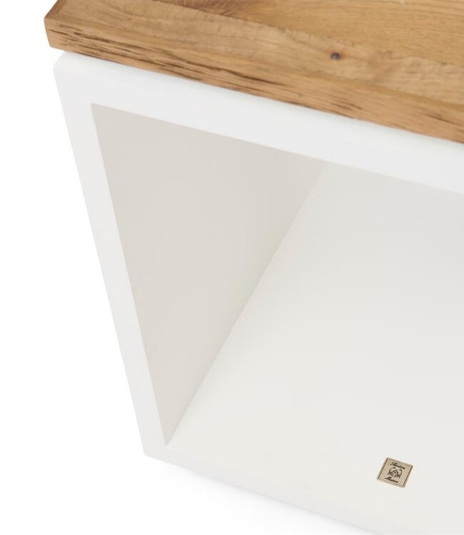 Rivièra Maison Lake House Bijzettafel | Eikenhout | H55xB45xD45 cm