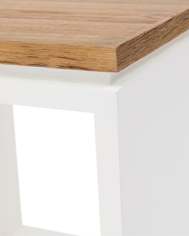 Rivièra Maison Lake House Bijzettafel | Eikenhout | H55xB45xD45 cm