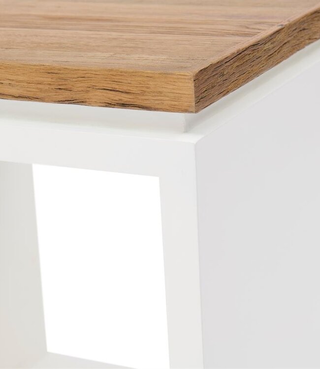 Rivièra Maison Lake House Bijzettafel | Eikenhout | H55xB45xD45 cm