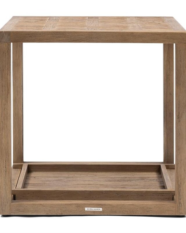 Rivièra Maison Fraser Island Bijzettafel | Eikenhout | H56xB55xD55 cm
