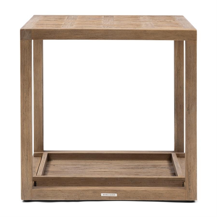 Rivièra Maison Fraser Island Bijzettafel | Eikenhout | H56xB55xD55 cm