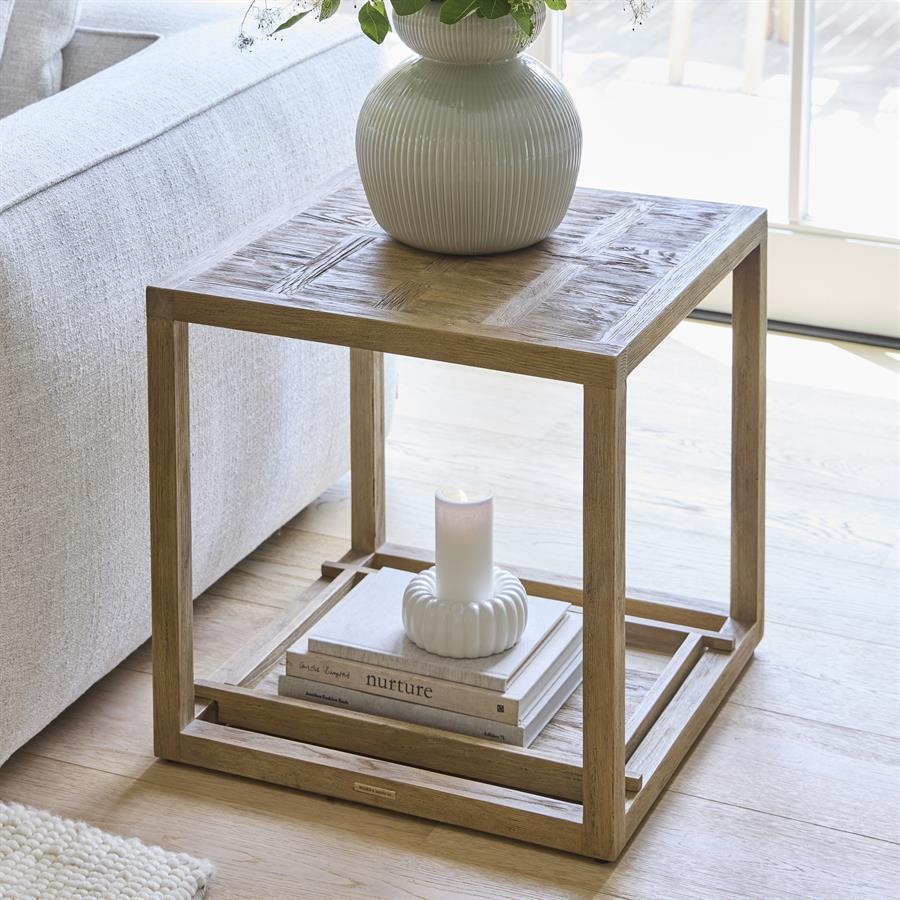 Rivièra Maison Fraser Island Bijzettafel | Eikenhout | H56xB55xD55 cm
