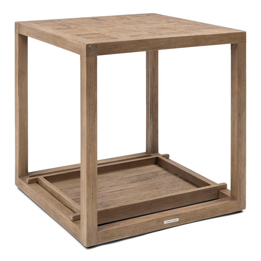 Rivièra Maison Fraser Island Bijzettafel | Eikenhout | H56xB55xD55 cm