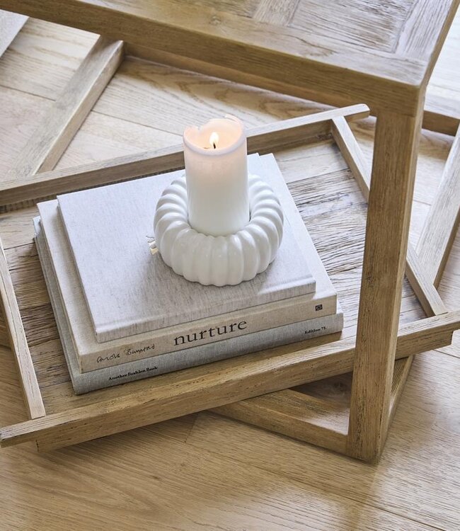 Rivièra Maison Fraser Island Bijzettafel | Eikenhout | H56xB55xD55 cm