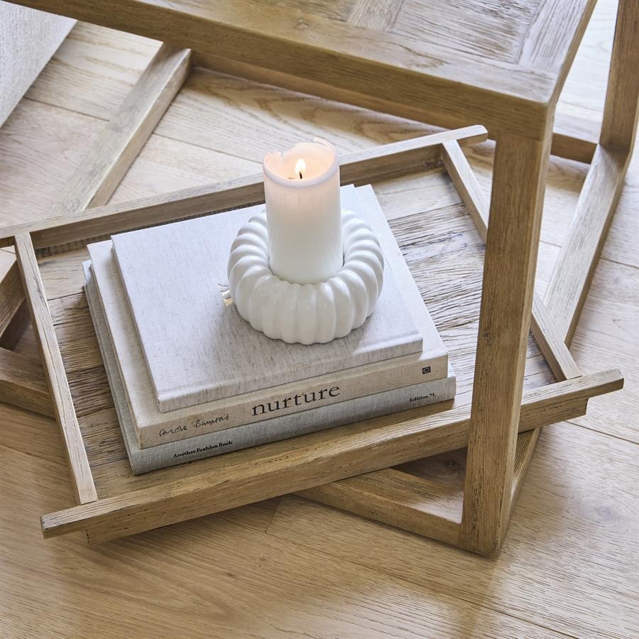 Rivièra Maison Fraser Island Bijzettafel | Eikenhout | H56xB55xD55 cm
