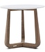 Rivièra Maison Casone Bijzettafel | Marmer, Eiken | H55xD60 cm