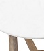 Rivièra Maison Casone Bijzettafel | Marmer, Eiken | H55xD60 cm