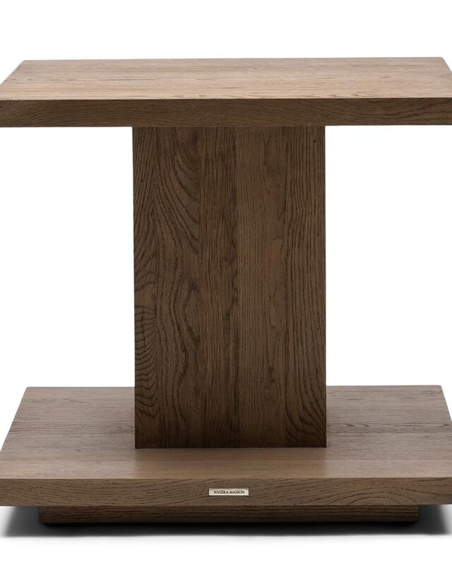 Rivièra Maison Vermont Bijzettafel | Eikenhout | H55xB60xD60 cm