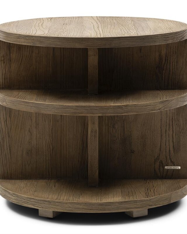 Rivièra Maison Del Rey Bijzettafel | Eikenhout | H55xD60 cm
