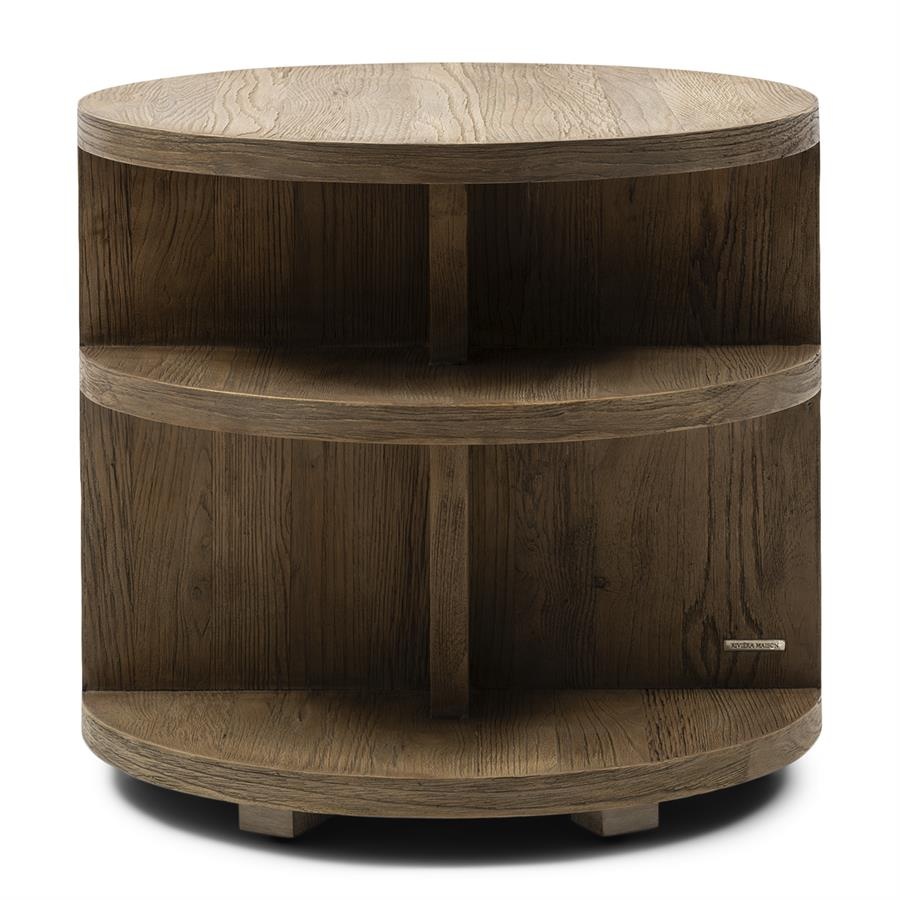 Rivièra Maison Del Rey Bijzettafel | Eikenhout | H55xD60 cm