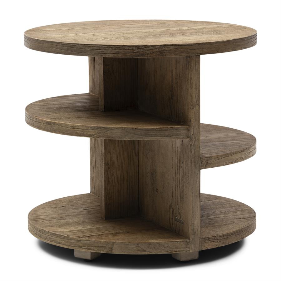 Rivièra Maison Del Rey Bijzettafel | Eikenhout | H55xD60 cm