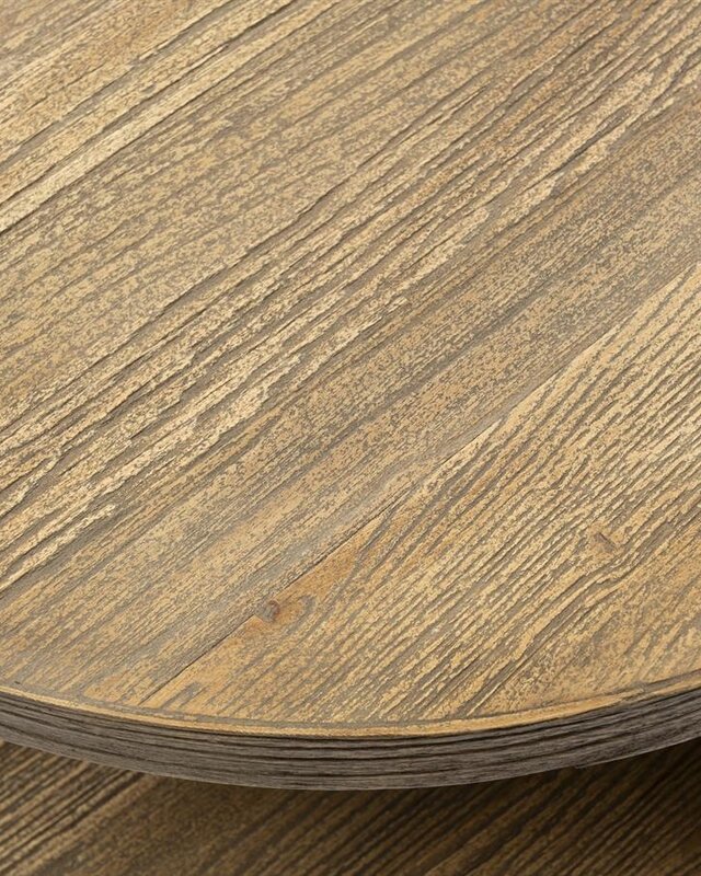 Rivièra Maison Del Rey Bijzettafel | Eikenhout | H55xD60 cm