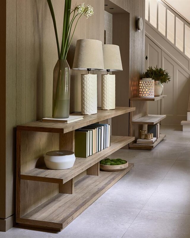 Rivièra Maison Vermont Wandtafel | Eikenhout | H72xB35xD180 cm