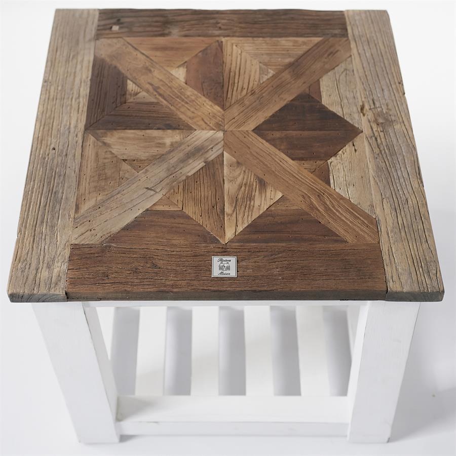 Rivièra Maison Chateau Chassigny Bijzettafel | H50xB60xD60 cm