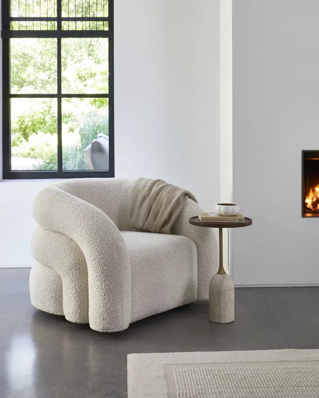 Rivièra Maison Malibu Bijzettafel | Mangohout | H55 x D35 cm