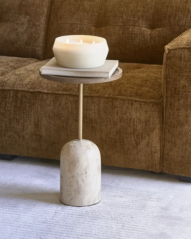 Rivièra Maison Malibu Bijzettafel | Mangohout | H55 x D35 cm