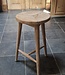 Gommaire Barstoel Asti | Teakhout | Naturel | H66xB45xD43,2 cm