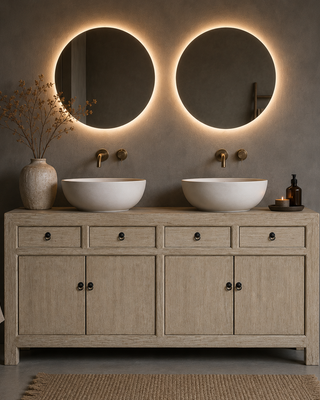 Rene Houtman Badkamermeubel Olmie B150 x D43 x H90 Cm