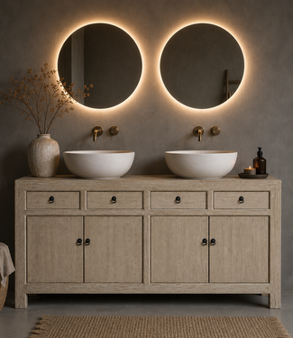 Rene Houtman Badkamermeubel Olmie B150 x D43 x H90 Cm