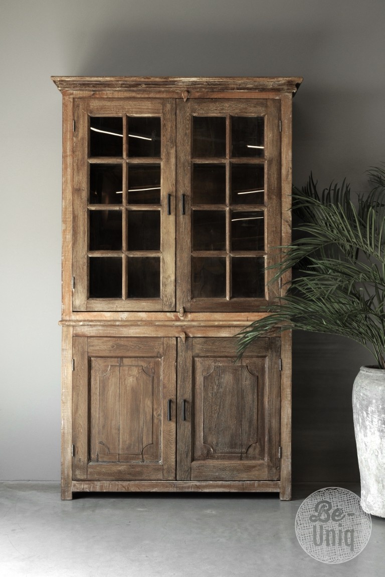 Be-Uniq 4-Deurs Vitrinekast | India | H240xB135xD38 cm