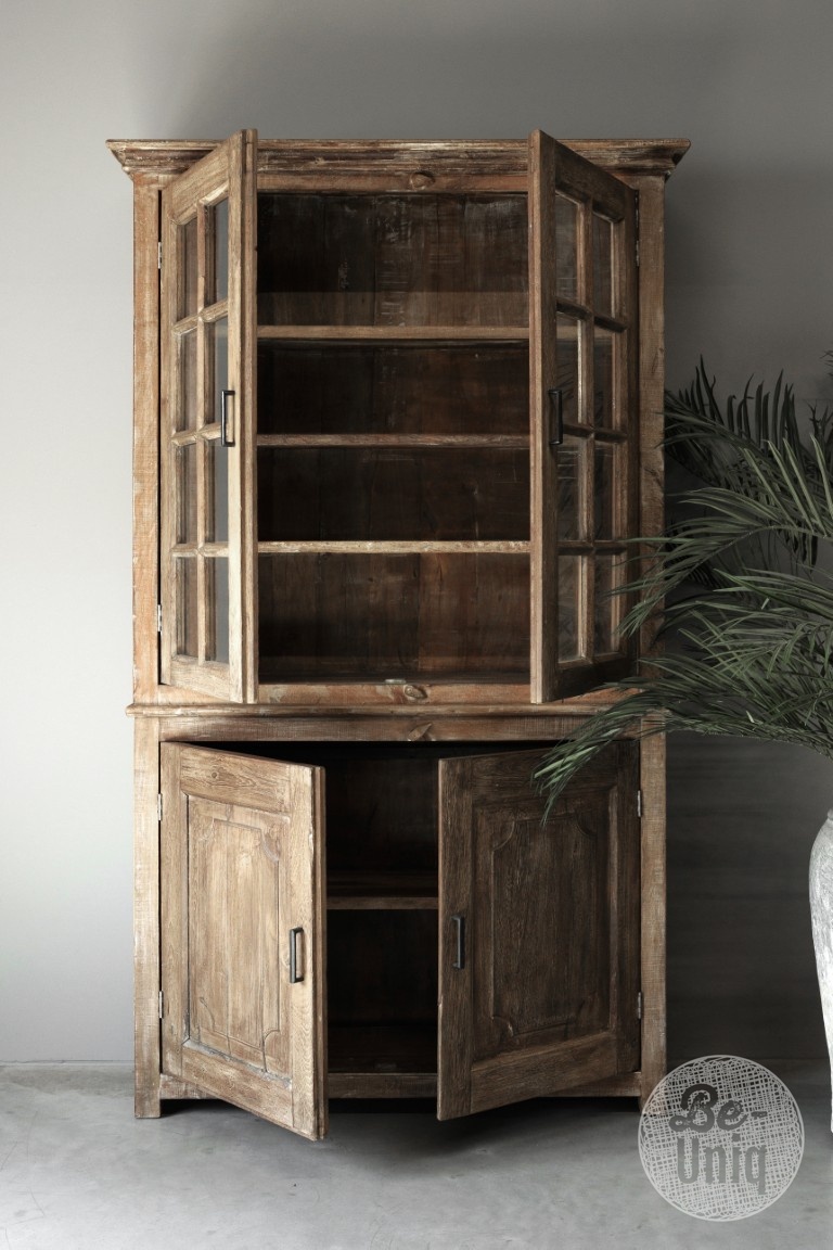 Be-Uniq 4-Deurs Vitrinekast | India | H240xB135xD38 cm